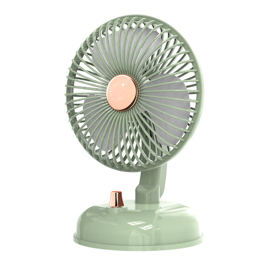 F10 Portable Quiet Desktop Retro Moving Head USB Fan, F10 Bean Green, F10 Milk White