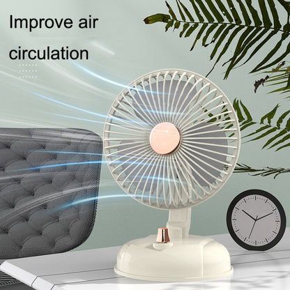 F10 Portable Quiet Desktop Retro Moving Head USB Fan, F10 Bean Green, F10 Milk White