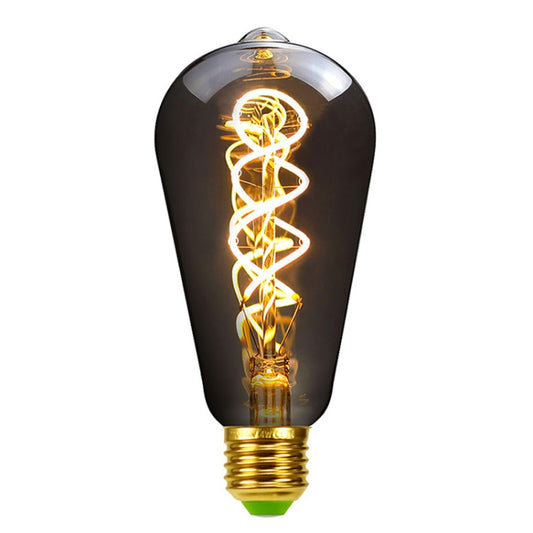 Electroplating Smoke Grey Warm Light LED Bulb Retro Lamp, ST64, G80, G95, G125, A110, T185, T300