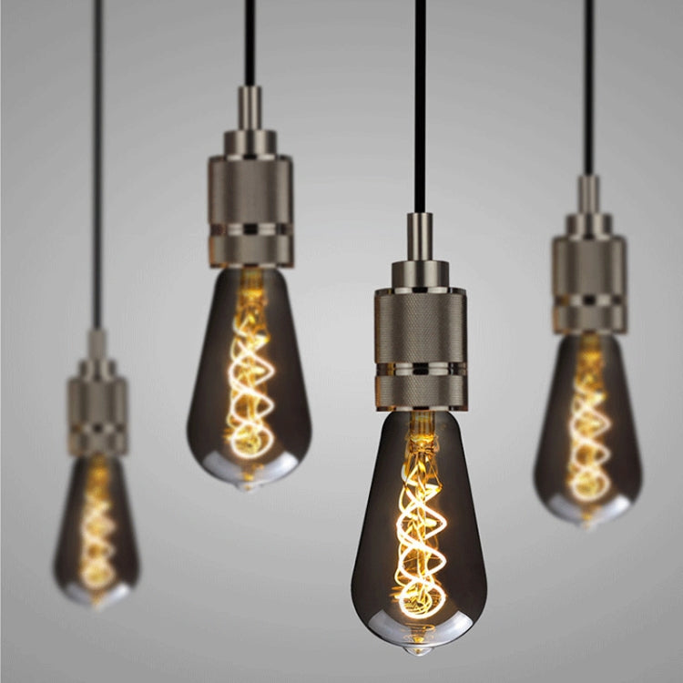 Electroplating Smoke Grey Warm Light LED Bulb Retro Lamp, ST64, G80, G95, G125, A110, T185, T300
