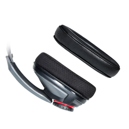 2 PCS Headphone Sleeve Cover for Sennheiser GSP300 GSP370 GSP350,Style:, Protein Skin, Lamb Leather, Black Head Beam, Red Head Beam, Blue Head Beam, Mesh Cloth