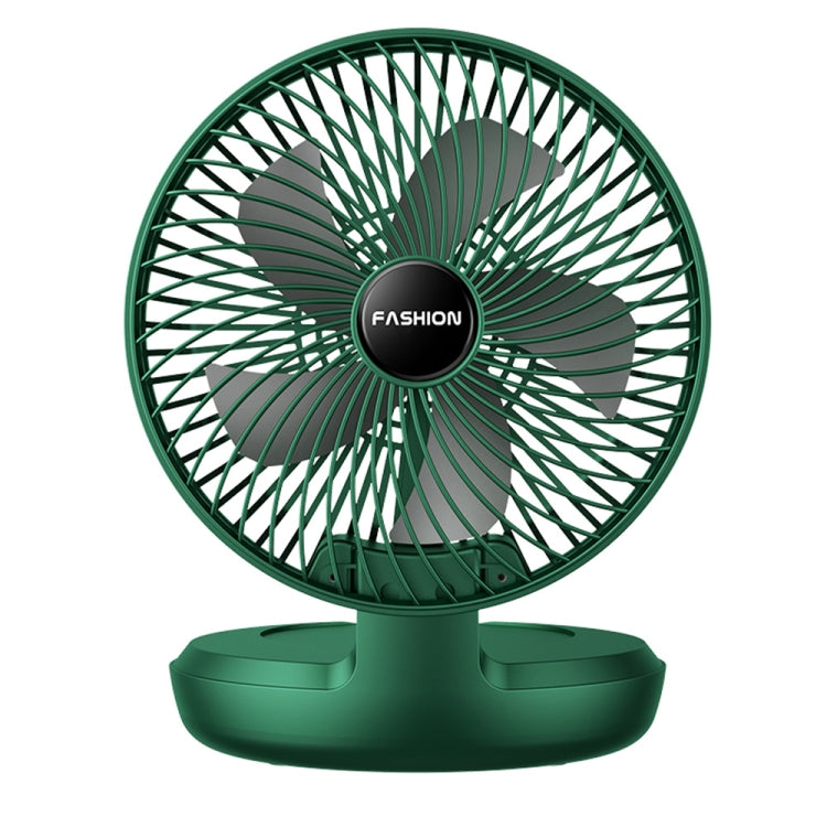 Folding Office Desktop Household Portable Small Fan, 8 inch Green, 8 inch White