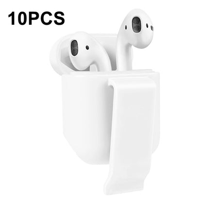 10 PCS Portable Headset Waist Hanging Protective Cover, Suitable For AirPods 2, Waist Hanging Red, Waist Hanging Black, Waist Hanging Navy, Waist Hanging Gray, Waist Hanging White, Waist Hanging Pink
