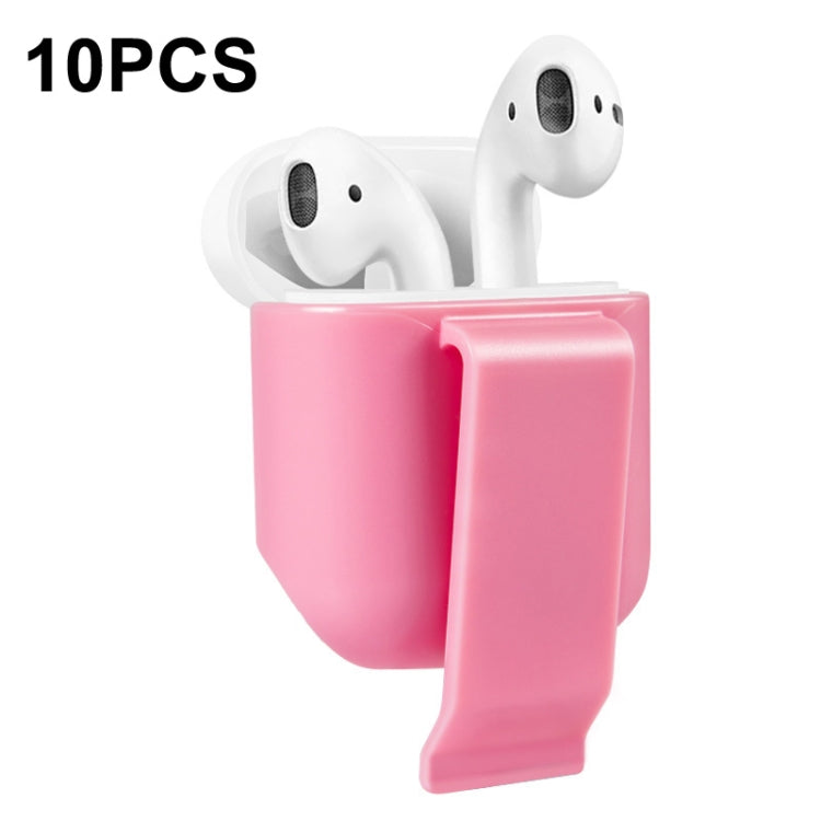 10 PCS Portable Headset Waist Hanging Protective Cover, Suitable For AirPods 2, Waist Hanging Red, Waist Hanging Black, Waist Hanging Navy, Waist Hanging Gray, Waist Hanging White, Waist Hanging Pink