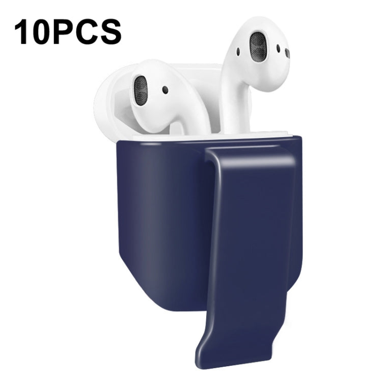 10 PCS Portable Headset Waist Hanging Protective Cover, Suitable For AirPods 2, Waist Hanging Red, Waist Hanging Black, Waist Hanging Navy, Waist Hanging Gray, Waist Hanging White, Waist Hanging Pink
