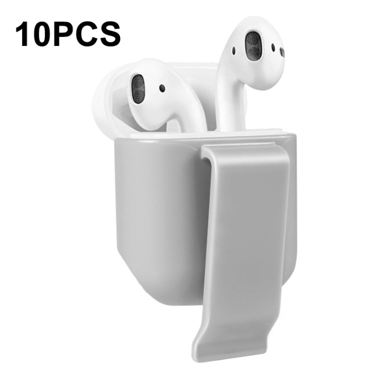 10 PCS Portable Headset Waist Hanging Protective Cover, Suitable For AirPods 2, Waist Hanging Red, Waist Hanging Black, Waist Hanging Navy, Waist Hanging Gray, Waist Hanging White, Waist Hanging Pink