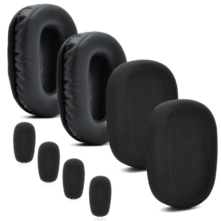 For VXI BlueParrott B450-XT B450XT, 10  PCS Mi Cotton, 2 PCS Protein Leather Earmuffs, 2 PCS Sponge Earmuffs, 2 PCS  Velvet Earmuffs
