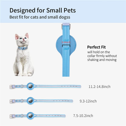 For AirTag 2nd Gen / AirTag 1st Gen Tracker Protective Cover Pet PU Collar, XS, S, M
