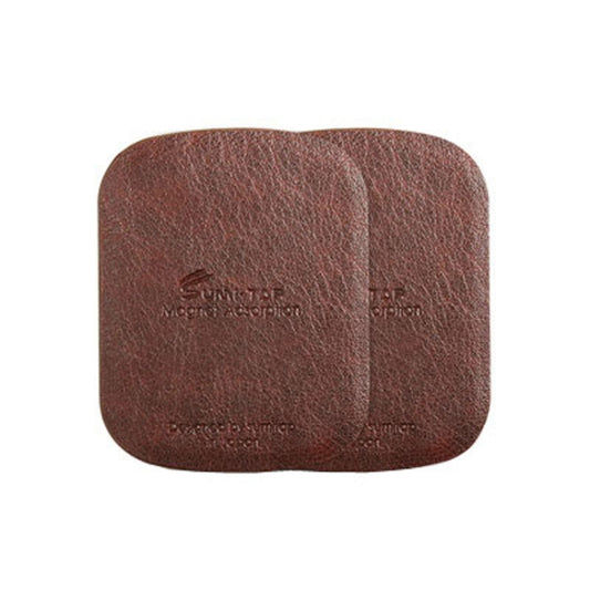 SUMITAP STHP-C40 Leather Square Magnetic Sheet Magnetic Car Phone Holder Accessories, STHP-C40 Brown, STHP-C40 Black, STHP-C40 Gray