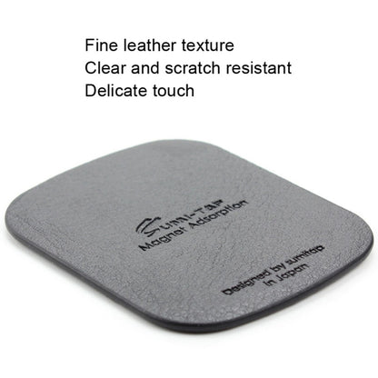 SUMITAP STHP-C40 Leather Square Magnetic Sheet Magnetic Car Phone Holder Accessories, STHP-C40 Brown, STHP-C40 Black, STHP-C40 Gray