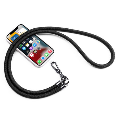 Mobile Phone Mountaineering Rope Lanyard  Can Be Hung Neck Or Crossbody, Black, Orange, Sky Blue, Red, Gem Blue, Violet, Brick Orange