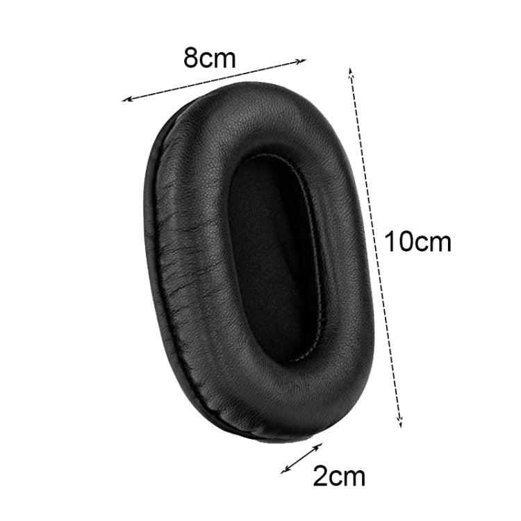 2 PCS Headset Sponge Earmuffs For SONY MDR-7506 / V6 / 900ST, Gray Stitching, Black Stitching, White Stitching, Brown Stitching, Black Net, Net Stitching, Black White Net, Black Blue Net, Black Green Net, Black Hole, Black Lambskin, Brown Lambskin     ...
