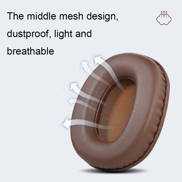 2 PCS Headset Sponge Earmuffs For SONY MDR-7506 / V6 / 900ST, Gray Stitching, Black Stitching, White Stitching, Brown Stitching, Black Net, Net Stitching, Black White Net, Black Blue Net, Black Green Net, Black Hole, Black Lambskin, Brown Lambskin     ...