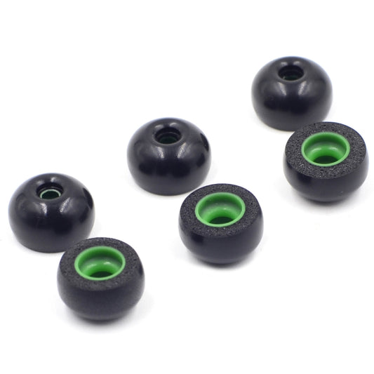 6 PCS Memory Foam Earplugs For TWS Jabra Elite 65T Sony WF-1000XM3 Real Wireless Headset, Large, Medium, Small