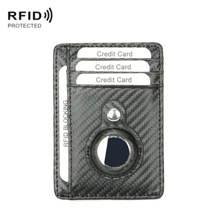 TQ-319 Anti-Theft Anti-Lost Tracker Leather Card Holder For AirTag 2nd Gen / AirTag 1st Gen, Carbon Fiber (Black), Carbon Fiber (Gray), Carbon Fiber (Blue), Carbon Fiber (Brown), Flat Pattern (Black), Flat Pattern (Red), Flat Pattern (Gray)            ...