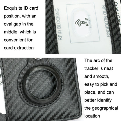 TQ-319 Anti-Theft Anti-Lost Tracker Leather Card Holder For AirTag 2nd Gen / AirTag 1st Gen, Carbon Fiber (Black), Carbon Fiber (Gray), Carbon Fiber (Blue), Carbon Fiber (Brown), Flat Pattern (Black), Flat Pattern (Red), Flat Pattern (Gray)            ...