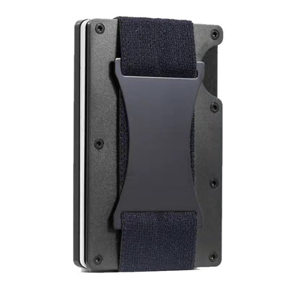 ZDL-05 Tracker Protection Organizer Metal Card Holder For AirTag 2nd Gen / AirTag 1st Gen, Army Green, Black, Grey, Light Blue