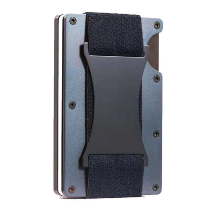 ZDL-05 Tracker Protection Organizer Metal Card Holder For AirTag 2nd Gen / AirTag 1st Gen, Army Green, Black, Grey, Light Blue