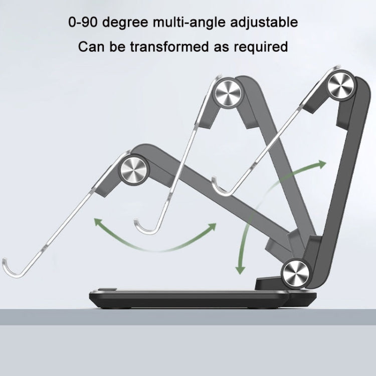 Portable Mobile Phone Tablet Desktop Stand, K5 Not Expansion Silver, K5 Not Expansion Gray, K5 Silver, K5 Gray, All Metal Silver, All Metal Gray, Round Swivel Silver, Round Swivel Dark Grey, Square Swivel Silver, Square Swivel Dark Gray
