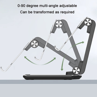 Portable Mobile Phone Tablet Desktop Stand, K5 Not Expansion Silver, K5 Not Expansion Gray, K5 Silver, K5 Gray, All Metal Silver, All Metal Gray, Round Swivel Silver, Round Swivel Dark Grey, Square Swivel Silver, Square Swivel Dark Gray