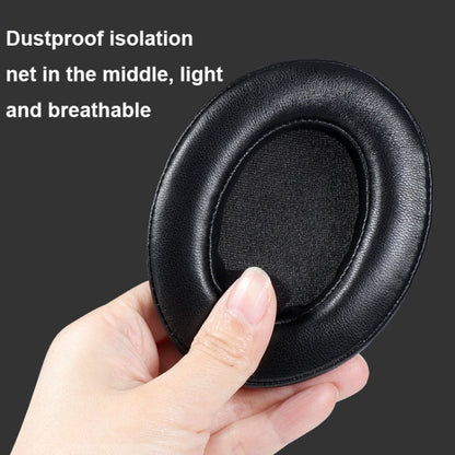 Breathable Foam Headphone Earmuffs with Buckle For Sennheiser Momentum 3, Spec:, Black Protein, Black Lambskin, Gold Protein, Gold Lambskin