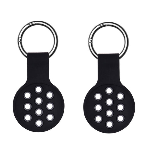 2 PCS  Contrast Color Perforated Silicone Case for AirTag 2nd Gen / AirTag 1st Gen, 01, 02, 03, 04, 05, 06, 07, 08, 09, 10, 11, 12, 13, 16, 17, 18
