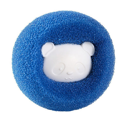Washing Machine Laundry Ball Decontamination Hair Removal Anti-winding Cleaning Ball, Bear Orange, Bear Blue