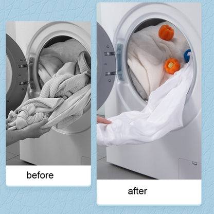 Washing Machine Laundry Ball Decontamination Hair Removal Anti-winding Cleaning Ball, Bear Orange, Bear Blue