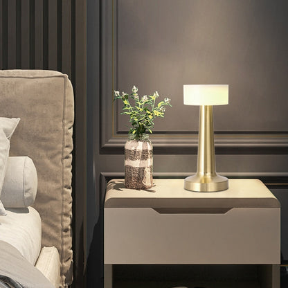 Touch Wireless Charging Desk Lamp Atmosphere Night Lamp, Bronze, Golden, Silver