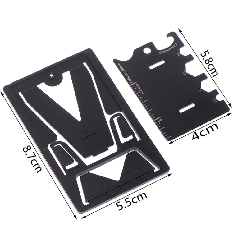 4 PCS Multifunction Folding Mobile Phone Bracket Mini EDC Tool Card Bottle Opener