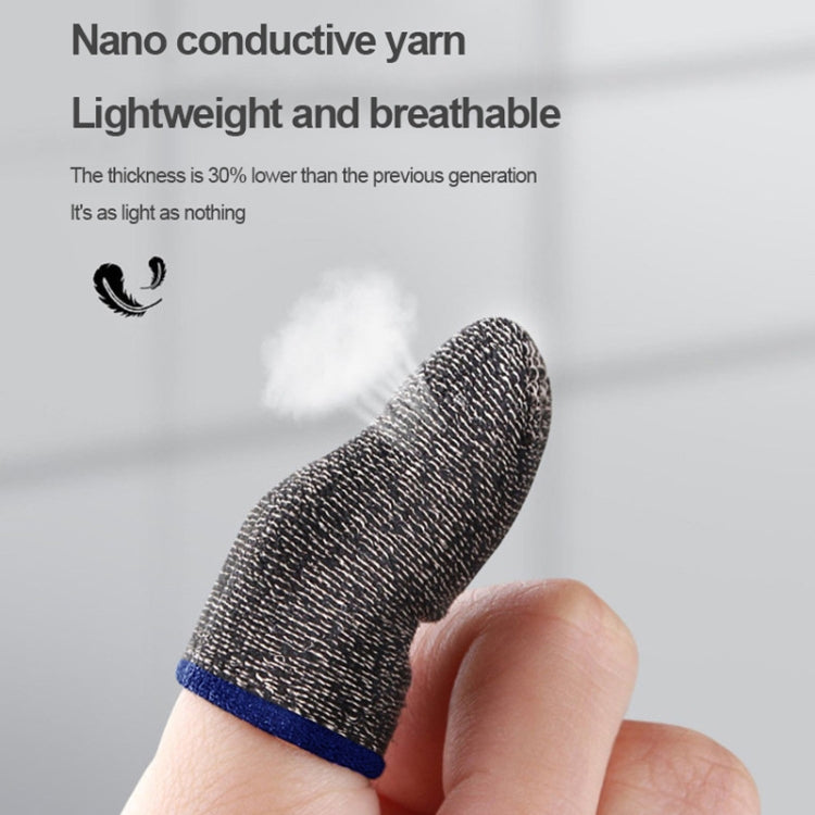 15 Pairs  18 Needles Gaming Finger Glove Anti-sweat and Non-slip Glove,Color:, Copper Black Trim, Copper Blue Trim, Copper White Trim, Copper Blue Yellow Trim, Copper With Red Trim, Silver Fibre Blue Trim, Silver Fibre Red Trim
