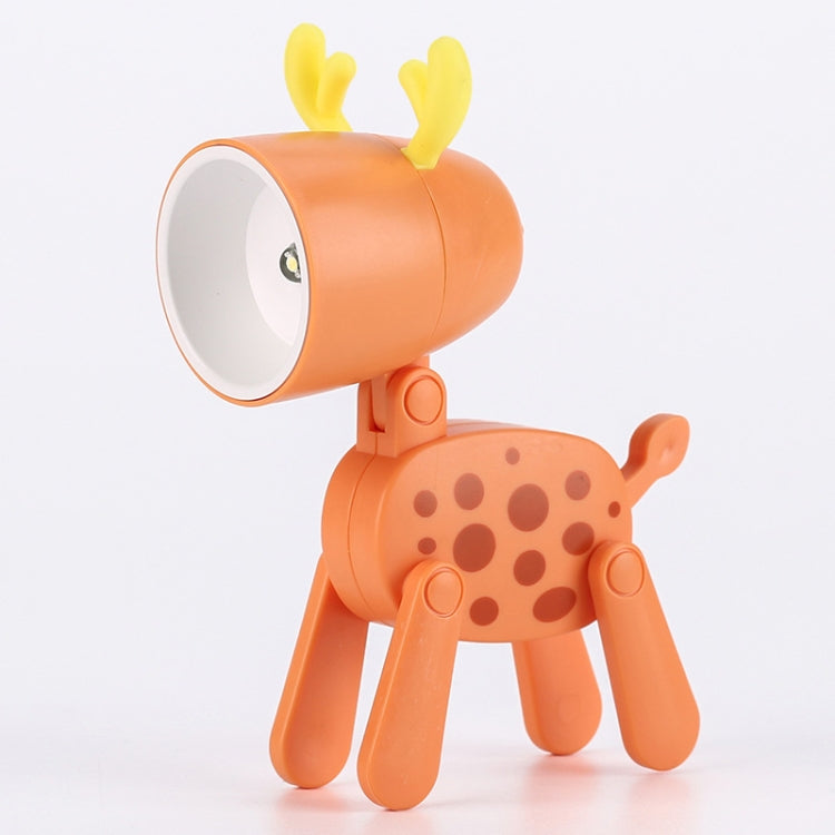 TL-23 LED Mini Foldable Cartoon Desk Lamp Home Pet Shape Decoration Table Lamp, Spec:, Dog (Blue), Dog (Green), Dog (Pink), Dog (Beige), Dog (Orange）, Dog (Yellow), Deer (Blue), Deer (Green), Deer (Pink), Deer (Beige), Deer (Orange), Deer (Yellow)     ...