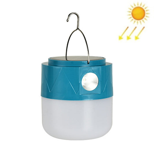 105 Solar Rechargeable LED Bulb Light Camping Light Emergency Light with Flashlight Function, White, Blue, Orange