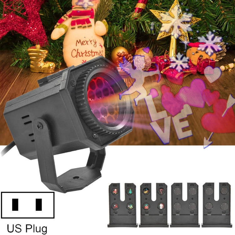 8W LED Christmas Colorful Rotating Laser Atmosphere Light Random Pattern Delivery, US Plug with 6 Cards, EU Plug with 6 Cards, UK Plug with 6 Cards, AU Plug with 6 Cards, US Plug with 4 Cards, EU Plug with 4 Cards, UK Plug with 4 Cards                 ...