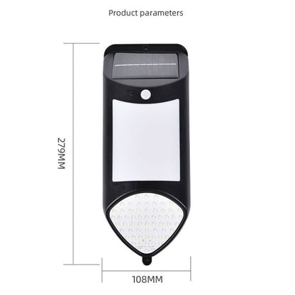 X-A18 59 LED Solar LED Flame Human Sensor Lights Garden Lights