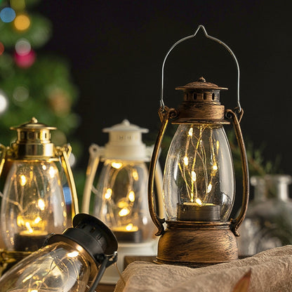 Retro Lantern Table Decoration Christmas Scene Decoration Simulation Oil Lamp