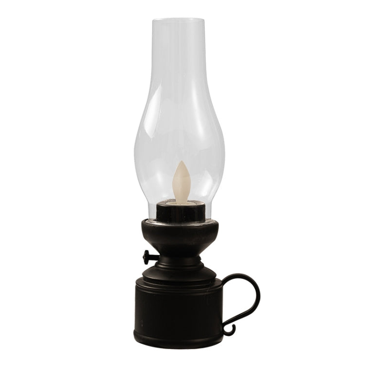 Retro Luminous Kerosene Lamp Christmas Simulation Oil Lamp Decoration, Spec:, Water-drop (Bronze), Water-drop (Black), Water-drop (White), Shaking (Bronze), Shaking (Black), Shaking (White)