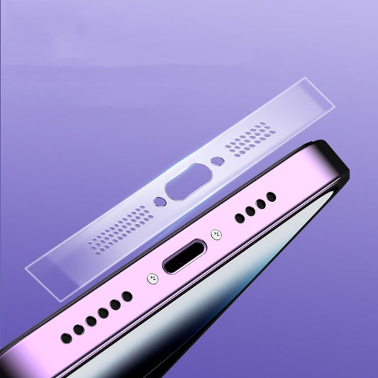 5 Sets Soft Hydrogel Film Speaker Dust Net For iPhone 14 iPhone 13 iPhone 12 Series ,Spec：, 2pcs/set