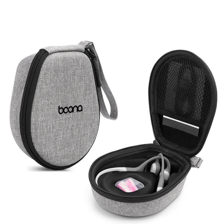 For Aftershokz AS660/AS650 Baona BN-F035 Earphone Anti-pressure and Shock-proof Storage Bag, BN-F035 (Grey), BN-F035 (Black)