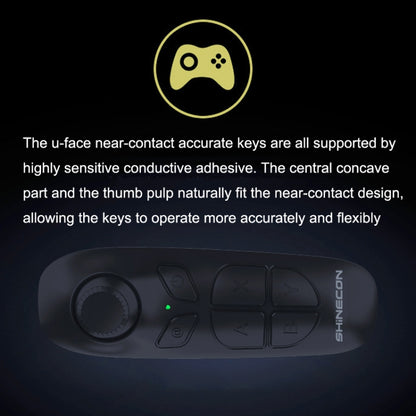 VR SHINECON SC-B03 VR Game Wireless Bluetooth Remote Control Handle Selfie Stick Remote Control Video Playback, SC-B03