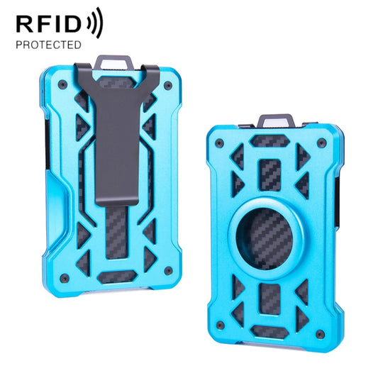 For AirTag 2nd Gen / AirTag 1st Gen Card Holder Metal Anti-Theft RFID Wallet, ak-4 A Blue, ak-4 A  Silver, ak-4 A  Gray, ak-4 B  Black, ak-4 B Silver, ak-4 B Blue, ak-4 B Gray, ak-4 A Black