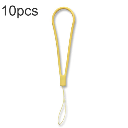 10pcs  Silicone Woven Pattern  Cell Phone Lanyard Anti-loss Hand Rope, Dark Night Green, White, Grass Purple, Light Green, Clove Purple, Antique White, Black, Red, Matcha Green, Lemon Yellow, Shallow Purple, Sand Pink, Sugar Orange, Tea Red            ...