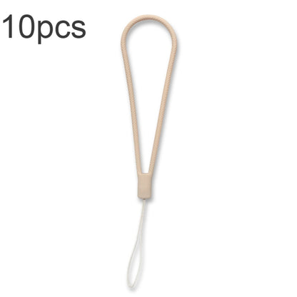 10pcs  Silicone Woven Pattern  Cell Phone Lanyard Anti-loss Hand Rope, Dark Night Green, White, Grass Purple, Light Green, Clove Purple, Antique White, Black, Red, Matcha Green, Lemon Yellow, Shallow Purple, Sand Pink, Sugar Orange, Tea Red            ...