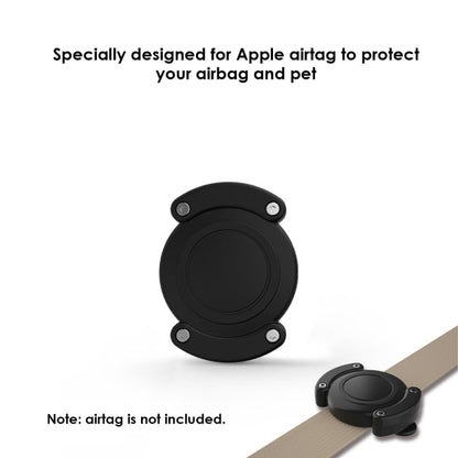 For AirTag 2nd Gen / AirTag 1st Gen Protective Case  Anti-scratch Waterproof Cover, All Inclusive Black