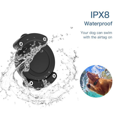 For AirTag 2nd Gen / AirTag 1st Gen Protective Case  Anti-scratch Waterproof Cover, All Inclusive Black