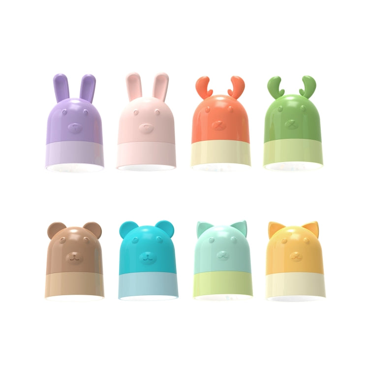 KD201 Portable Lamp Hanging Neck Reading LED Night Light, Style:, Bear (Blue+Brown), Bear (Orange+Green), Little Deer (Orange+Green), Little Deer (Blue+Brown), Bunny (Pink+Purple), Bunny (Green+Yellow), Cat (Green+Yellow), Cat (Pink+Purple)
