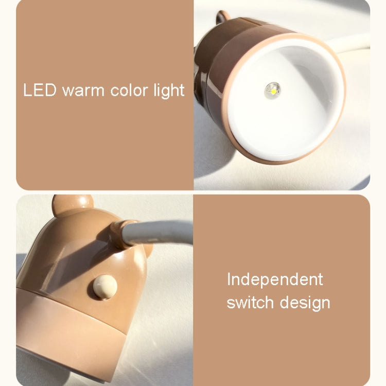 KD201 Portable Lamp Hanging Neck Reading LED Night Light, Style:, Bear (Blue+Brown), Bear (Orange+Green), Little Deer (Orange+Green), Little Deer (Blue+Brown), Bunny (Pink+Purple), Bunny (Green+Yellow), Cat (Green+Yellow), Cat (Pink+Purple)