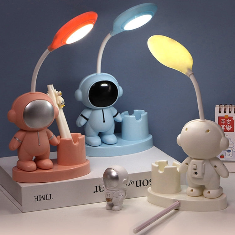 T509 Astronaut Pen Holder Desk Lamp with Pencil Sharpener Function, T509 Blue, T509 White, T509 Pink