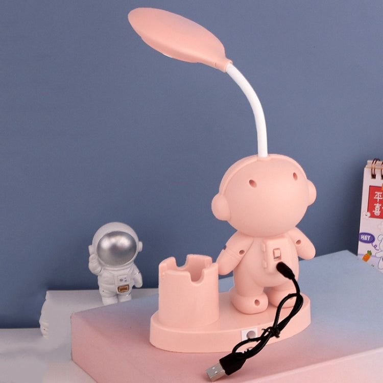 T509 Astronaut Pen Holder Desk Lamp with Pencil Sharpener Function, T509 Blue, T509 White, T509 Pink