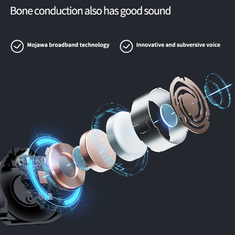 M1S Bone Conduction Stereo Vibrator Speaker Bluetooth Earphones, M1S Black, M1S Pink, M1S Red, M1S Green